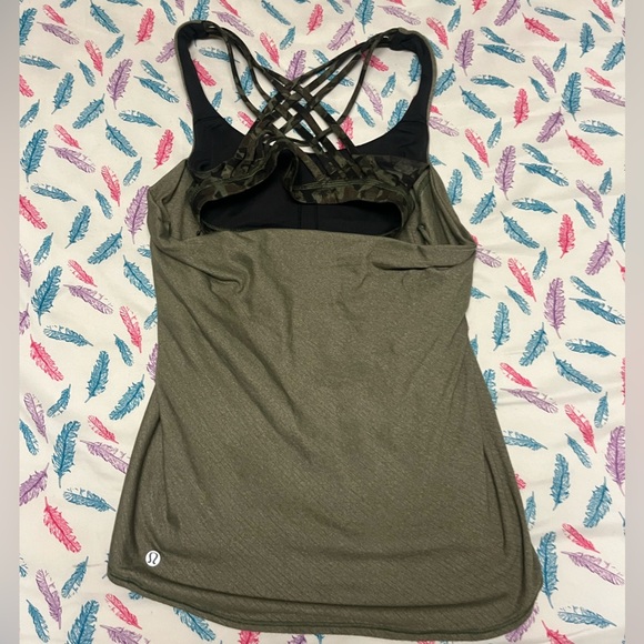 Lululemon Olive Green Women's Tank Top - Picture 2 of 4